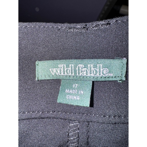 Wild Fable Black Wide Leg Trousers Size 17 High Waist Career Casual - Picture 4 of 5